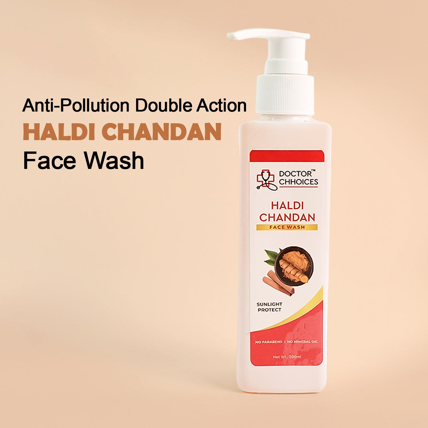 Doctor Chhoices Haldi Chandan Face Wash 200 Ml (1 Pc) Doctor Chhoices Haldi Chandan Face Wash 200 Ml (1 Pc)